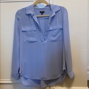 Ann Taylor periwinkle button down